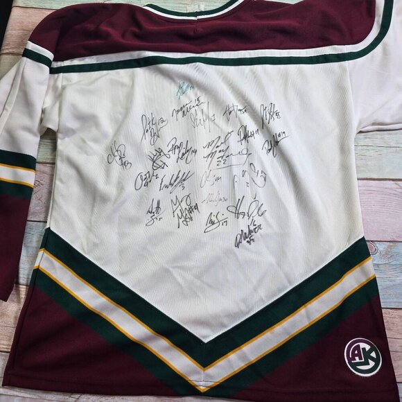 Quad City Mallards Signed Hockey Jersey Mens Medium By Athletic Knit - Picture 3 of 9